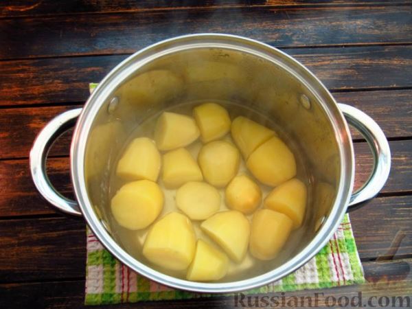 Картофельные клёцки с жареным луком