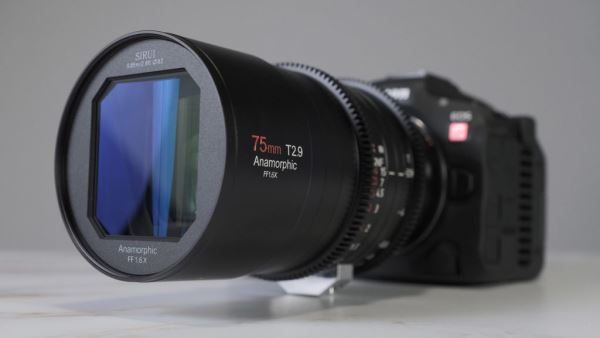 Представлен полнокадровый анаморфотный кинообъектив Sirui 75mm T2.9 1.6 x