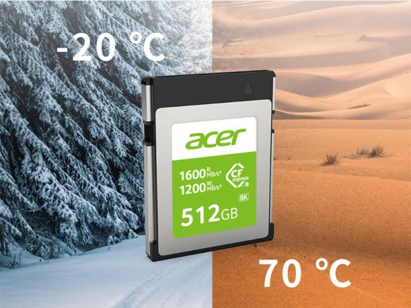 Acer представили карты-памяти CFexpress Type B для 8К видео
